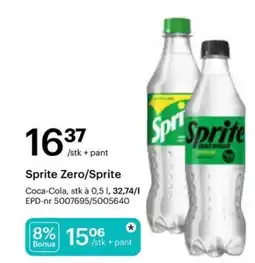 Storcash Sprite Zero/Sprite tilbud