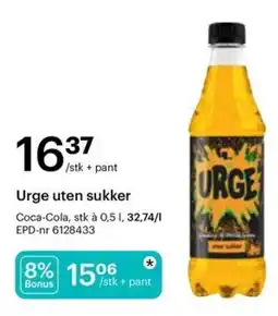 Storcash Urge uten sukker tilbud