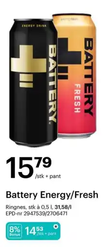 Storcash Battery Energy/Fresh tilbud