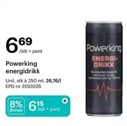 Storcash Powerking energidrikk tilbud