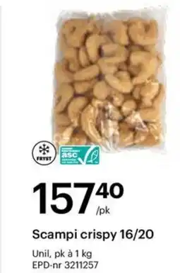 Storcash Scampi crispy 16/20 tilbud