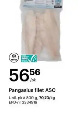 Storcash Pangasius filet ASC tilbud