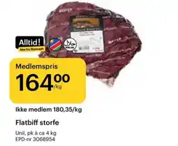 Storcash Flatbiff storfe tilbud