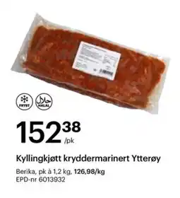Storcash Kyllingkjøtt kryddermarinert Ytterøy tilbud