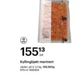 Storcash Kyllingkjøtt marinert tilbud