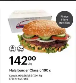 Storcash Halalburger Classic tilbud