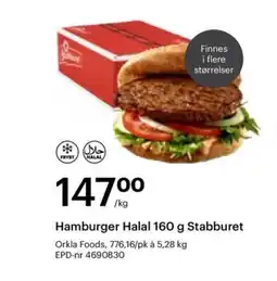 Storcash Hamburger Halal Stabburet tilbud