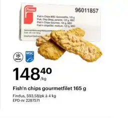 Storcash Fish'n chips gourmetfilet tilbud