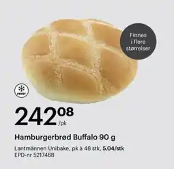 Storcash Hamburgerbrød Buffalo tilbud