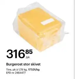 Storcash Burgerost stor skivet tilbud