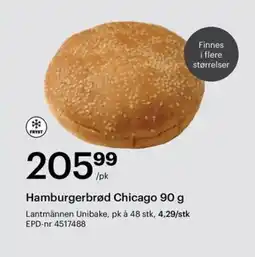 Storcash Hamburgerbrød Chicago tilbud