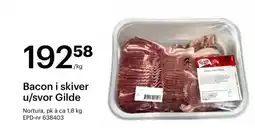 Storcash Bacon i skiver u/svor Gilde tilbud