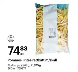 Storcash Pommes Frites rettkutt m/skall tilbud