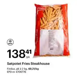 Storcash Søtpotet Fries Steakhouse tilbud