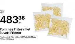 Storcash Pommes Frites riflet kuvert Frionor tilbud