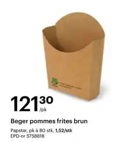 Storcash Beger pommes frites brun tilbud