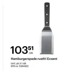 Storcash Hamburgerspade rustfri Exxent tilbud