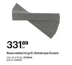 Storcash Reserveblad til grill-/fettskrape Exxent tilbud