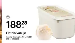 Storcash Fløteis Vanilje tilbud