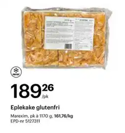 Storcash Eplekake glutenfri tilbud