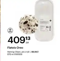 Storcash Fløteis Oreo tilbud