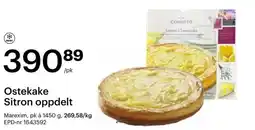Storcash Ostekake Sitron oppdelt tilbud