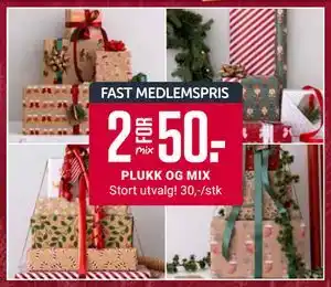 Europris PLUKK OG MIX, Medlemspris tilbud
