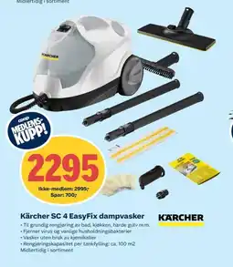 Coop Obs Kärcher SC 4 EasyFix dampvasker tilbud