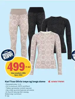 Coop Obs Kari Traa Olivia trøye og longs dame tilbud