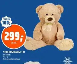 Coop Obs Stor kosebamse 1 m tilbud