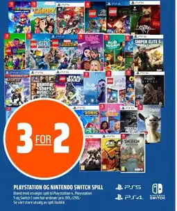 Coop Obs Playstation og Nintendo switch spill tilbud