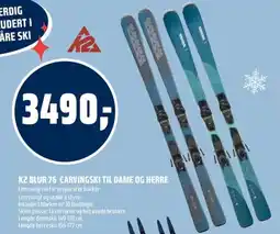 Coop Obs K2 blur 76 carvingski til dame og herre tilbud