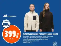 Coop Obs Skogstad Leirbekk pile fleecejakke junior tilbud