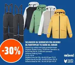 Coop Obs Skijakker og skibukser fra okidoki og Northpeak til barn og junior tilbud