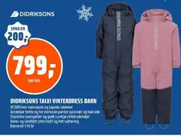 Coop Obs Didriksons Talvi vinterdress barn tilbud