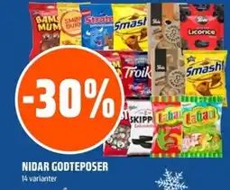 Coop Obs Nidar godteposer tilbud