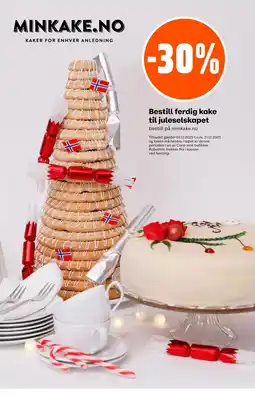 Coop Obs Bestill ferdig kake til juleselskapet tilbud