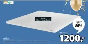 JYSK FRAMVAREN overmadrass tilbud