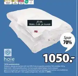 JYSK TRYM andedunsdyne tilbud