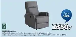 JYSK ABILDSKOV recliner tilbud