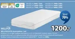 JYSK WELLPUR KVITA skummadrass - hvit tilbud