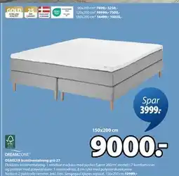 JYSK OSAELVA kontinentalseng grå-27 tilbud