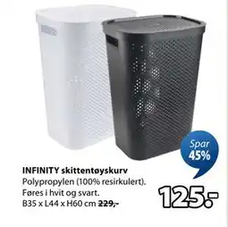 JYSK INFINITY skittentøyskurv tilbud