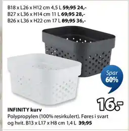JYSK INFINITY kurv tilbud