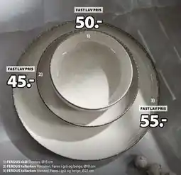 JYSK FERDUS tallerken tilbud