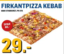 Price Lagerbutikk Firkantpizza kebab tilbud