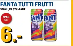 Price Lagerbutikk Fanta Tutti Frutti tilbud