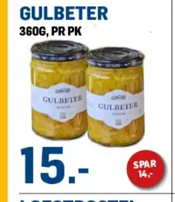 Price Lagerbutikk Gulbeter tilbud