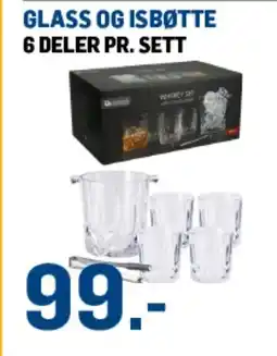 Price Lagerbutikk Glass og isbøtte tilbud