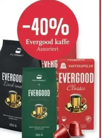 Evergood kaffe assortert